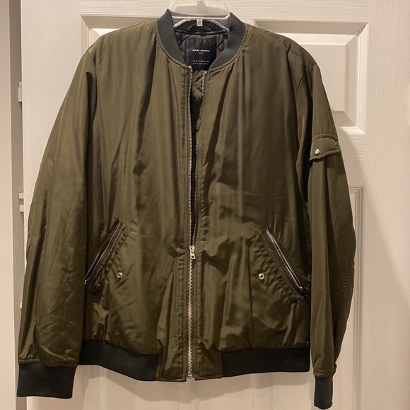 Zara green bomber jacket - Picture 4 of 6